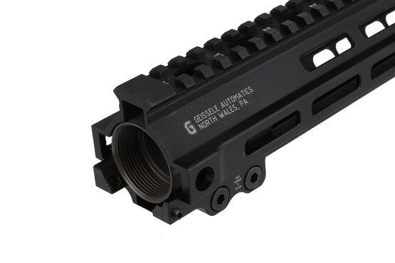 The Geissele MK8 Super Modular Rail includes a durable black hardcoat anodized finish